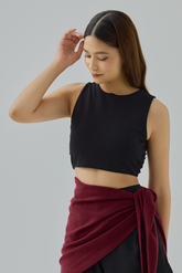 Geraldine Open Back Tie Top